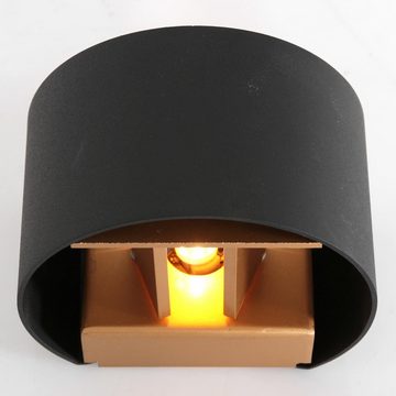 click-licht LED Wandleuchte LED Wandleuchte Muro in Schwarz 3W 300lm G9 rund, keine Angabe, Leuchtmittel enthalten: Ja, LED, warmweiss, Wandleuchte, Wandlampe, Wandlicht