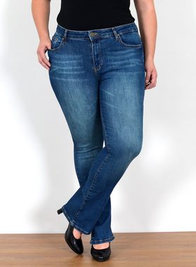 ESRA Bootcut-Jeans FB7 Damen Bootcut Jeans High Waist bis Übergröße, Damen Jeans Bootcut Hose hoher Bund weites Bein bis Plus Size, High Waist Jeans Damen Bootcut Hose hohe Leibhöhe bis Große Größe, Flared Jeans Schlag Jeanshose Schlaghose Schlagjeans Stretch, Damen Bootcut weite Jeans Hoch Bund Hose Bootcut Stretch, Bootcut Jeanshose Bootcut Jeans Bootcut Hose mit Schlag, Jeans Damen Jeans Hose Damen Hose, High Waist Jeans Damen High Waist, Damen Jeans Stretch Damen Jeans