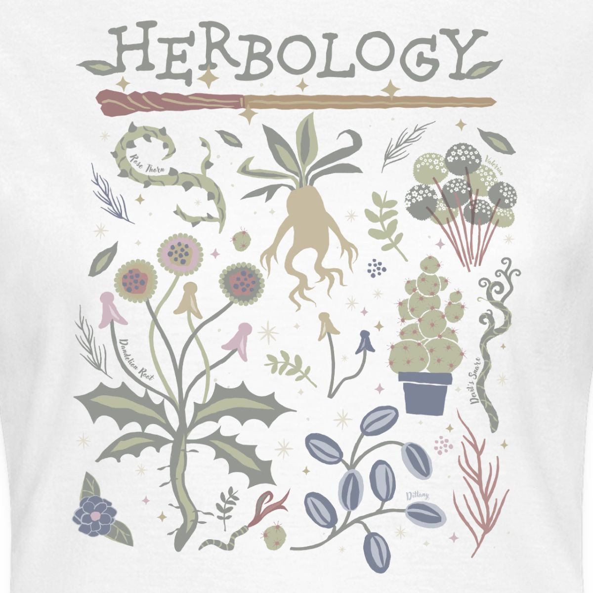 Spreadshirt T-Shirt Harry Potter Herbology Botanische Kräuter Frauen T-Shirt (1-tlg) Slim Fit, fällt klein aus