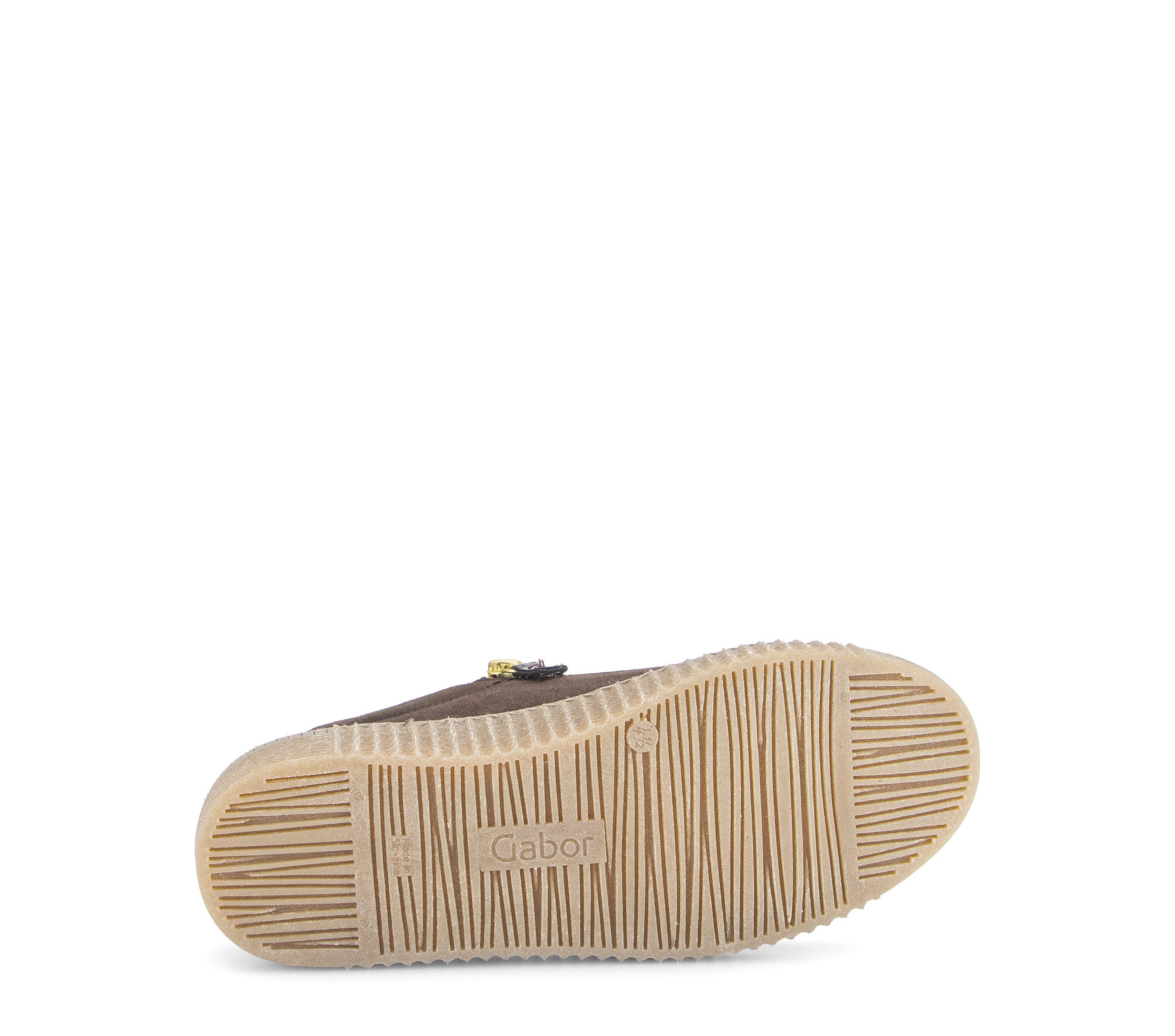 Gabor Plateausneaker Freizeitschuh, Halbschuh, Schnürschuh mit dezentem Fersenbesatz