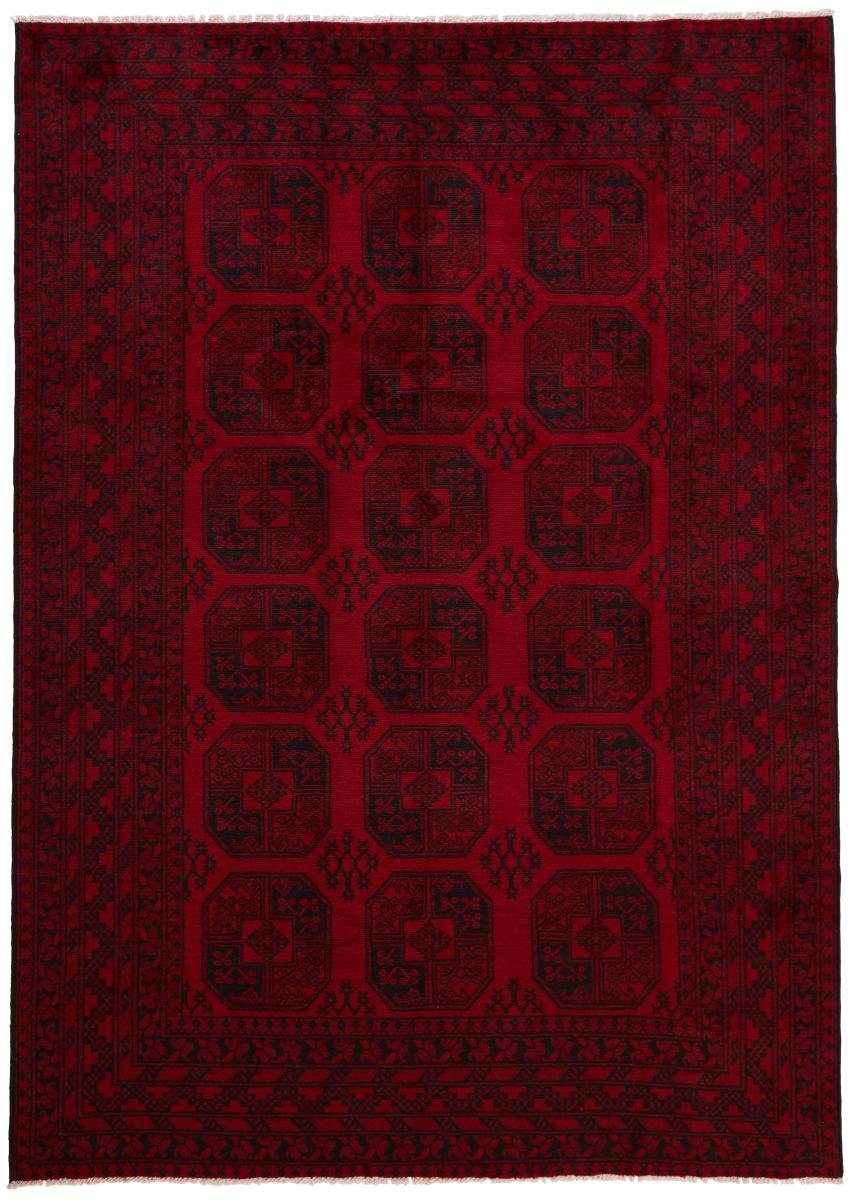 Orientteppich Afghan Akhche 203x286 Handgeknüpfter Orientteppich, Nain Trading, rechteckig, Höhe: 6 mm