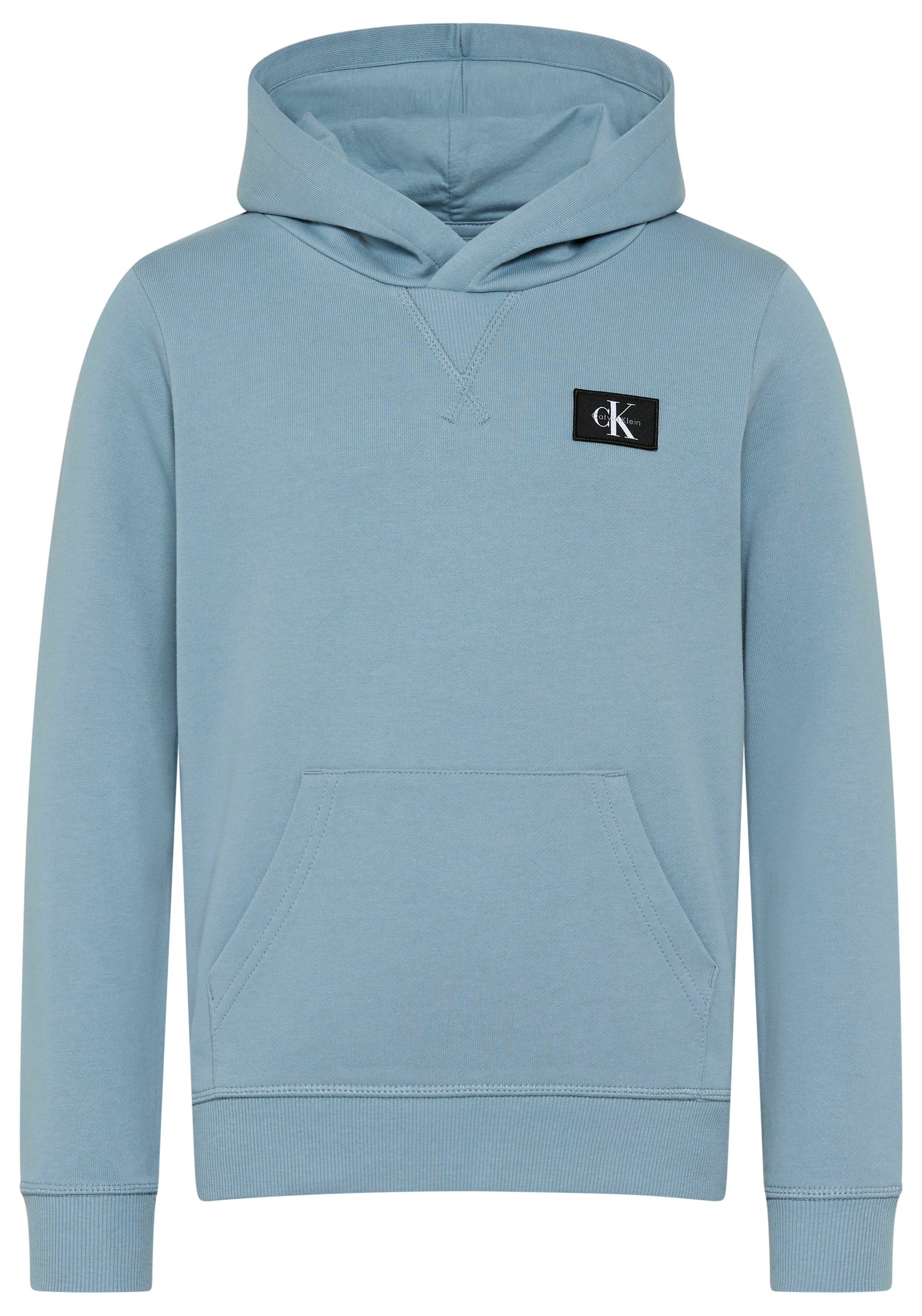 Calvin Klein Jeans Kapuzensweatshirt TERRY CK WOVEN LABEL HOODIE Regular fit mit Kapuze