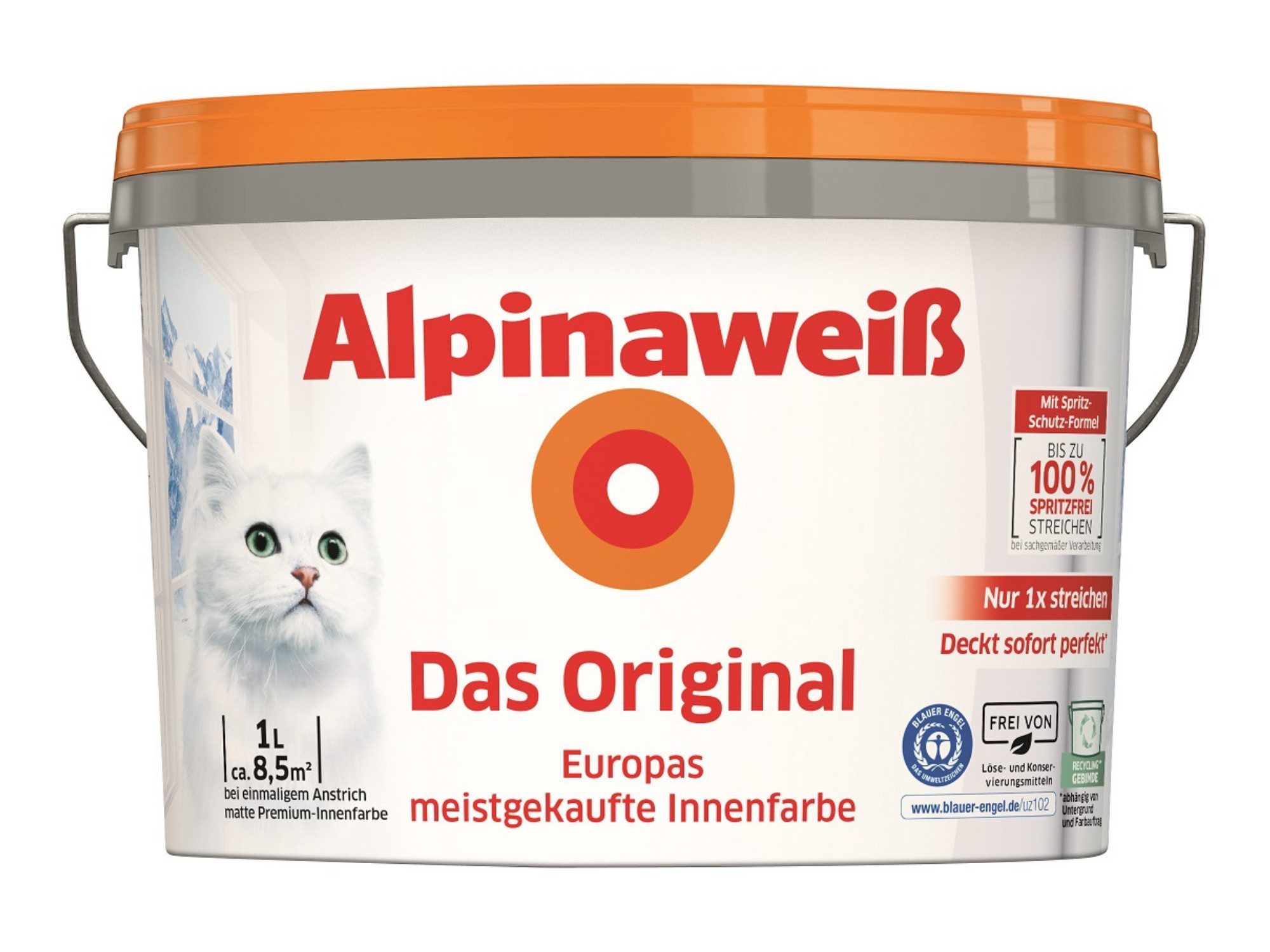 Wandfarbe Alpinaweiß Das Original matt