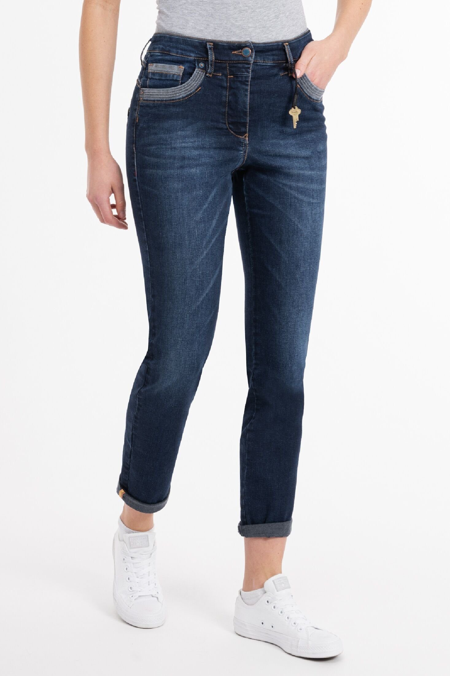 Slim-fit-Jeans Pants Recover ALARA DEEP-BLUE