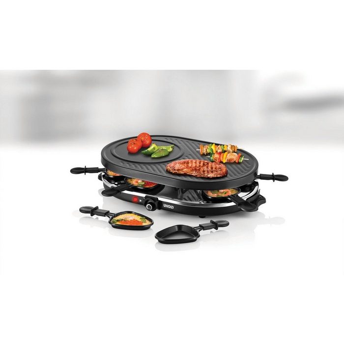 Unold Raclette Gourmet 48795 8 Raclettepfännchen 1200 W MB8243