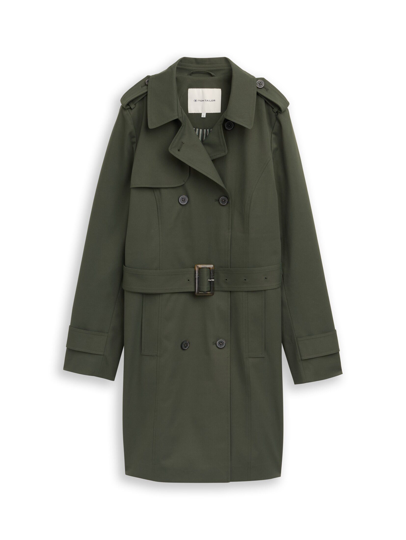 TOM TAILOR Kurzmantel Jacken Trenchcoat aus wasserabweisendem Material günstig online kaufen