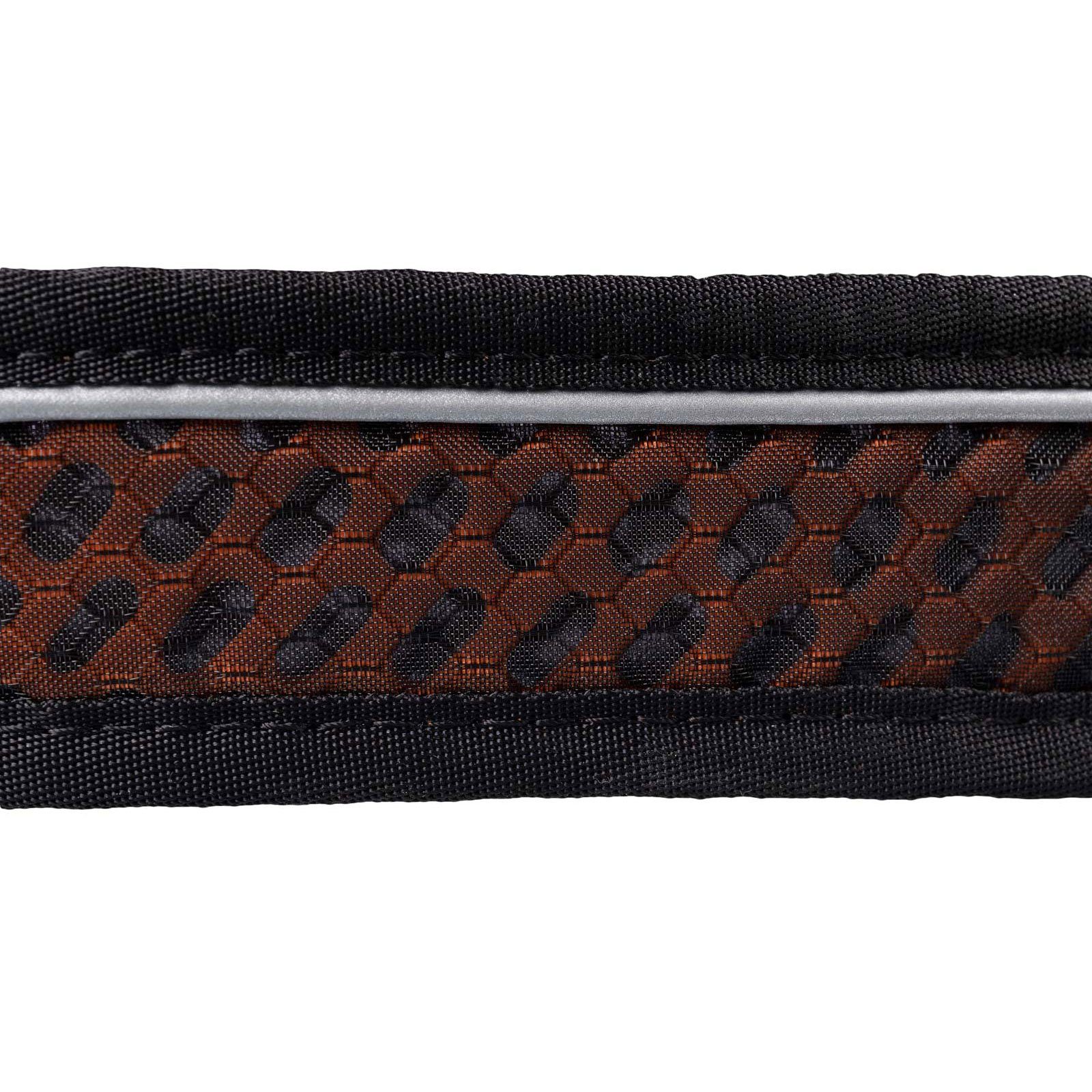 Non-stop dogwear Hunde-Halsband ROCK Collar 3.0. orange, HexiVent, Hypalon-Verstärkung, Aluminum D-Ring, Nylongurtband, Funktionelles Hundehalsband mit Zugstopp-Funktion