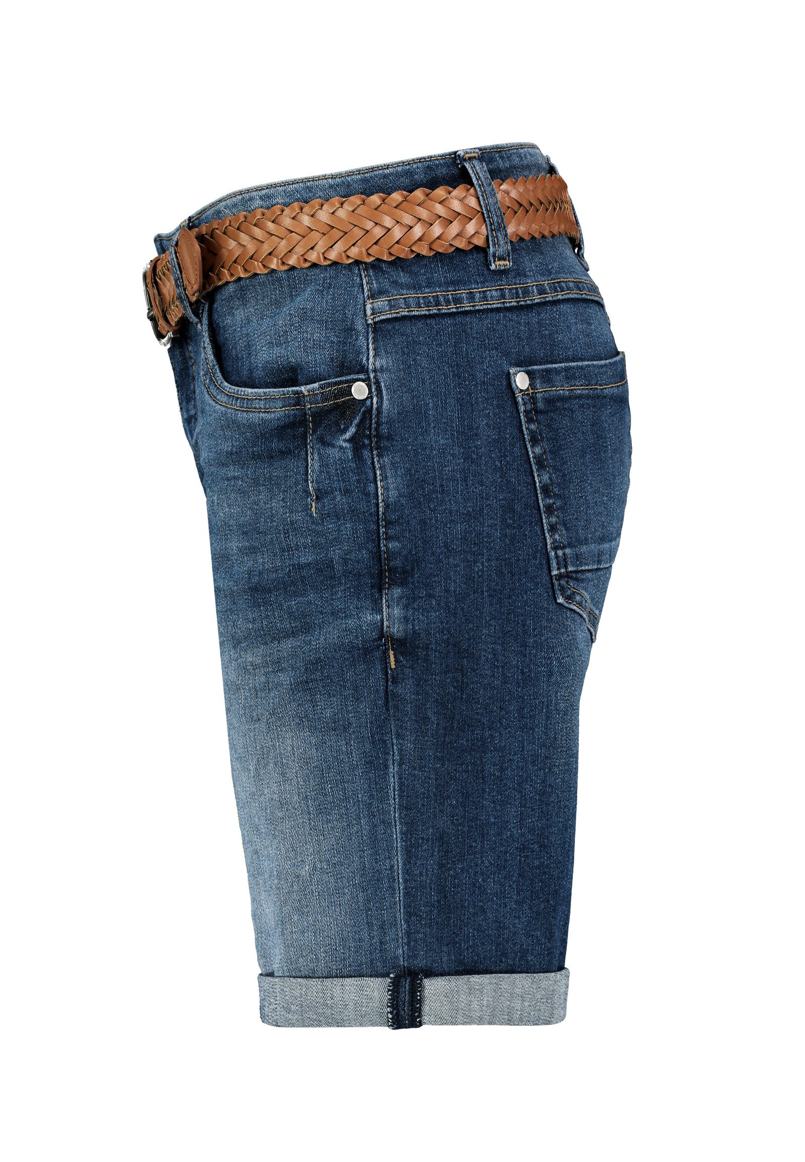 SUBLEVEL Bermudas Damen Jeans Shorts Bermuda Kurze Hose Shorts Short Denim Stretch Denim – Bild 4 von 5