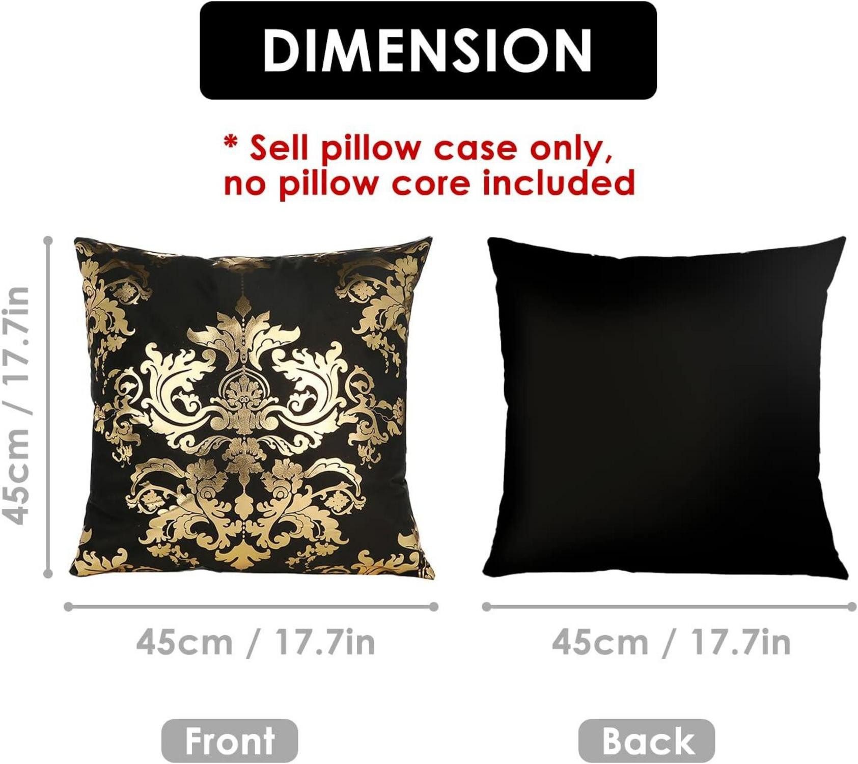 LuxusKollektion Dekokissen 4er Set samt Kissenbezug günstig online kaufen