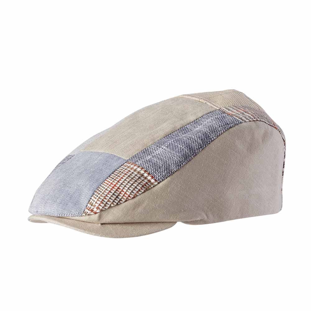 Gustav Müller Schiebermütze mit ausgefallenem Patchwork-Design