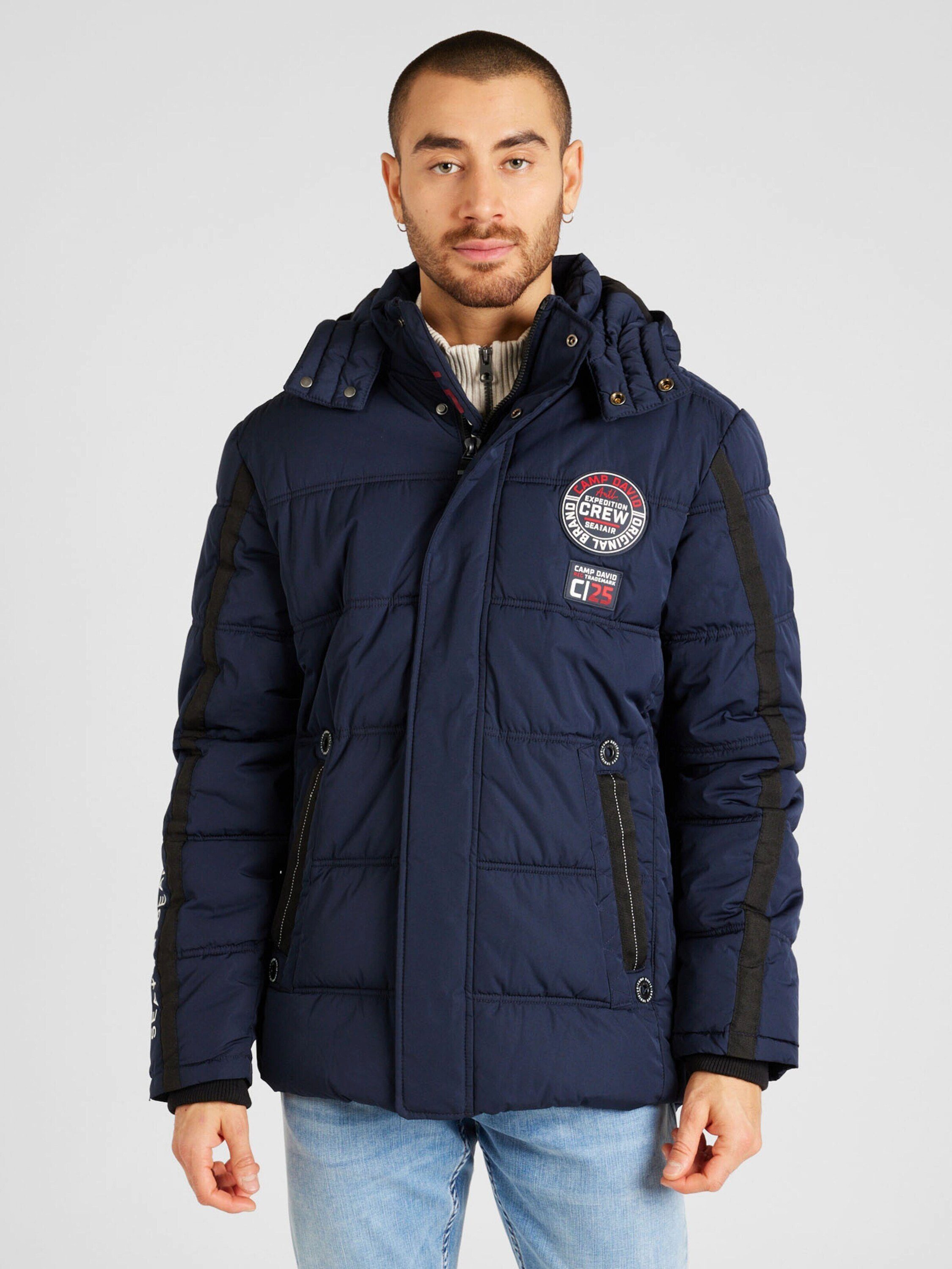 CAMP DAVID Outdoorjacke mit Windbreaker-Bündchen im Ärmel, Kapuze mit  Stehkragen