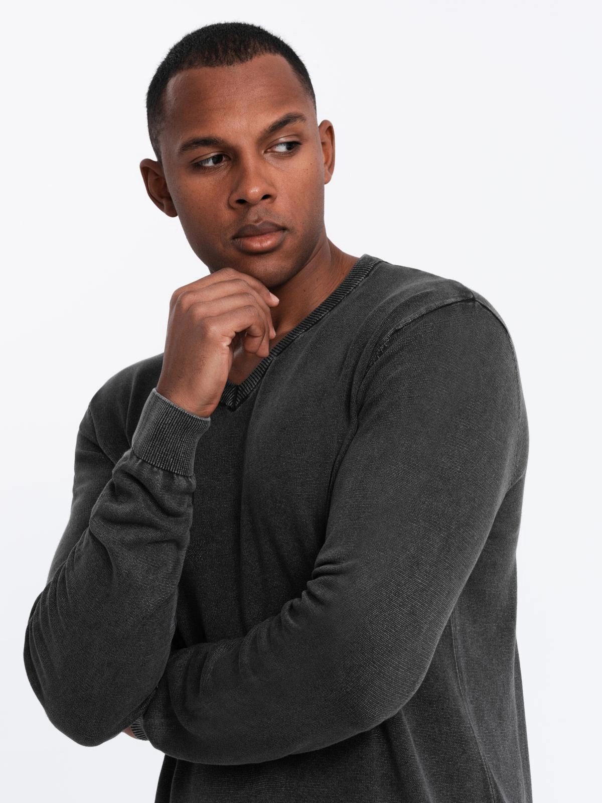 OMBRE V-Ausschnitt-Pullover Pullover für Männer mit günstig online kaufen