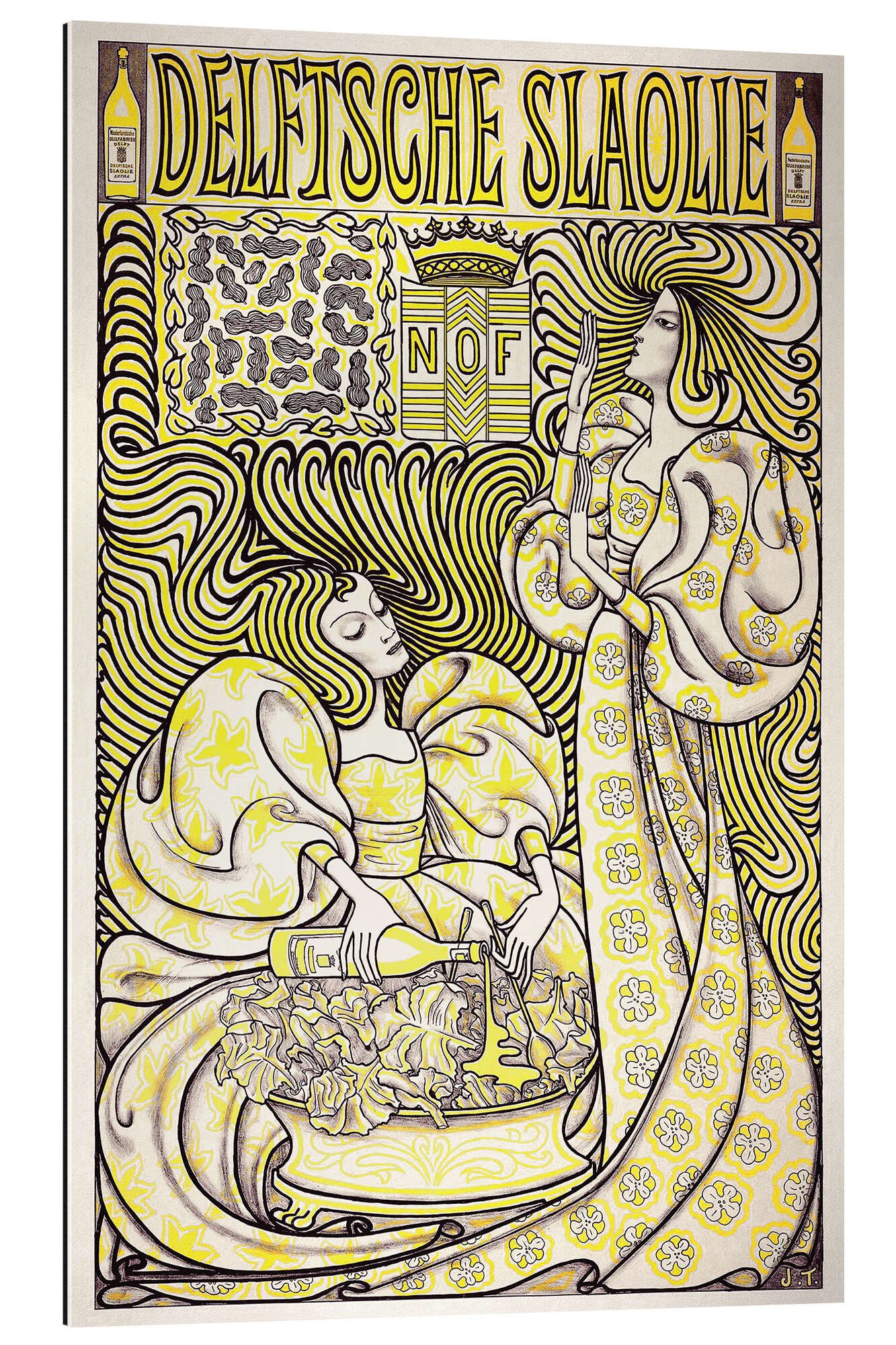 Wandbild Delftsche Slaolie, Salatöl