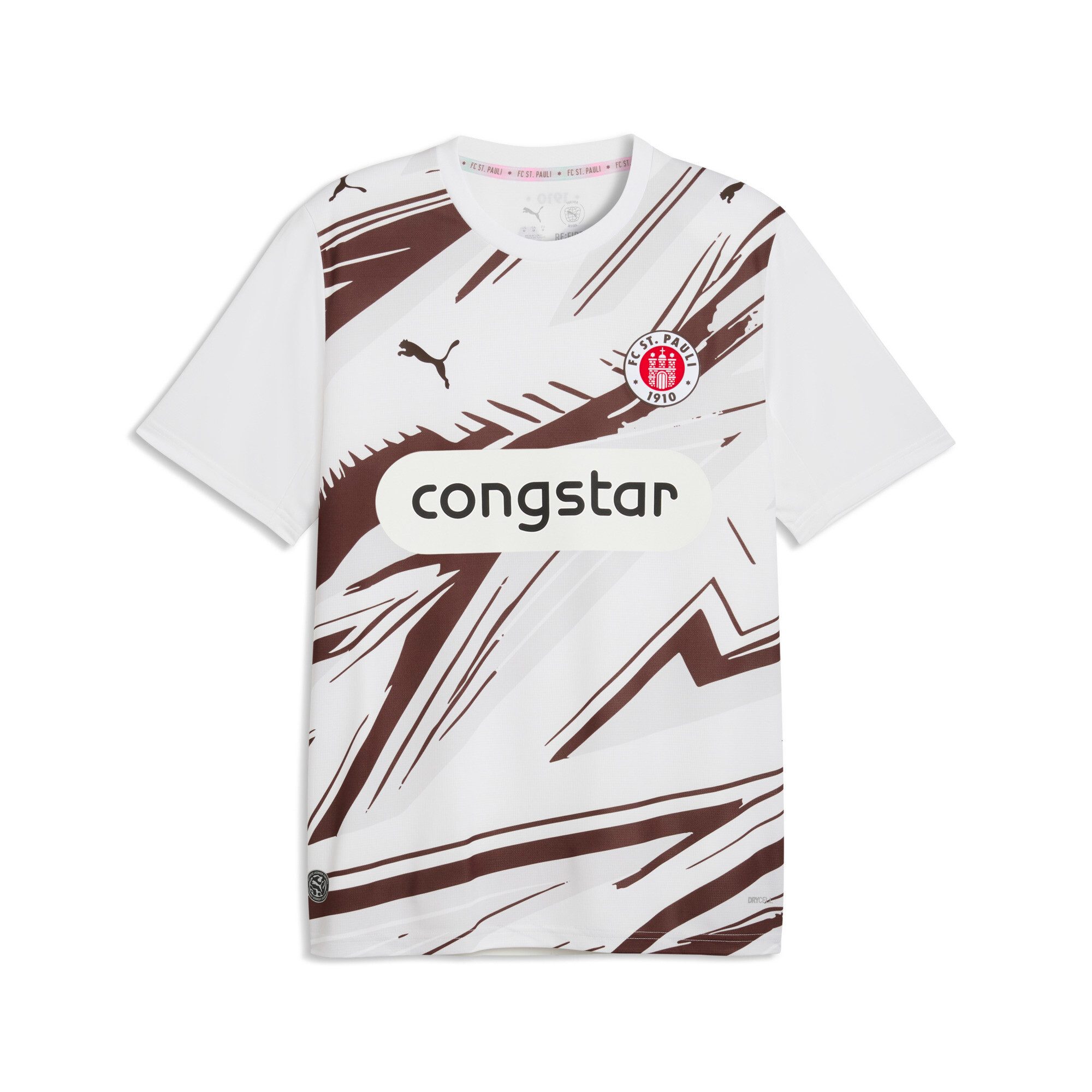 PUMA Fußballtrikot FCSP AWAY JERSEY REPLICA mit DryCELL-Technologie, atmungsaktiv, mit Rundhalsausschnitt