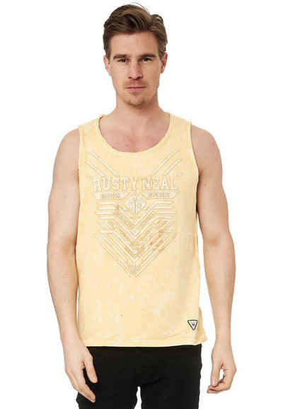 Rusty Neal Tanktop mit modernem Print