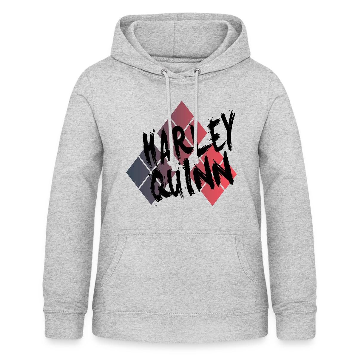 Spreadshirt Hoodie Harley Quinn Rautenmuster Damen Hoodie (1-tlg)