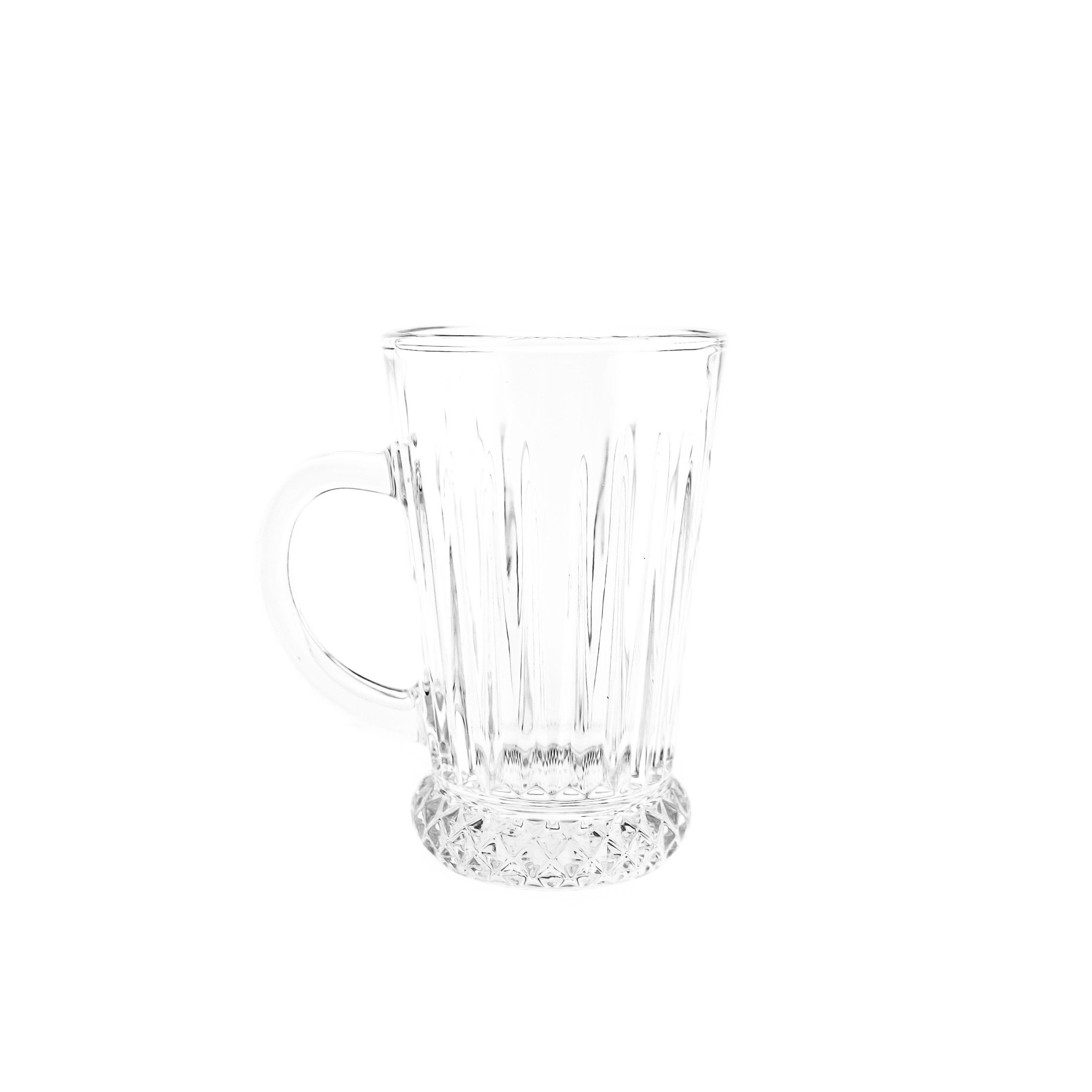 Almina Gläser-Set Elegantes 6 -tlg Set aus Glas Teegläser Trinkgläser Transparent 210 ml, 6-tlg.