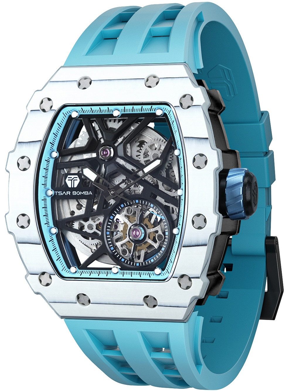 Tsar Bomba Automatikuhr Tsar Bomba TB8209CF-06 Herrenuhr Elemental Karbonfaser Automatik 44mm Tsar Bomba TB8209CF-06 Herrenuhr Elemental Karbonfaser Automatik 44mm 5ATM