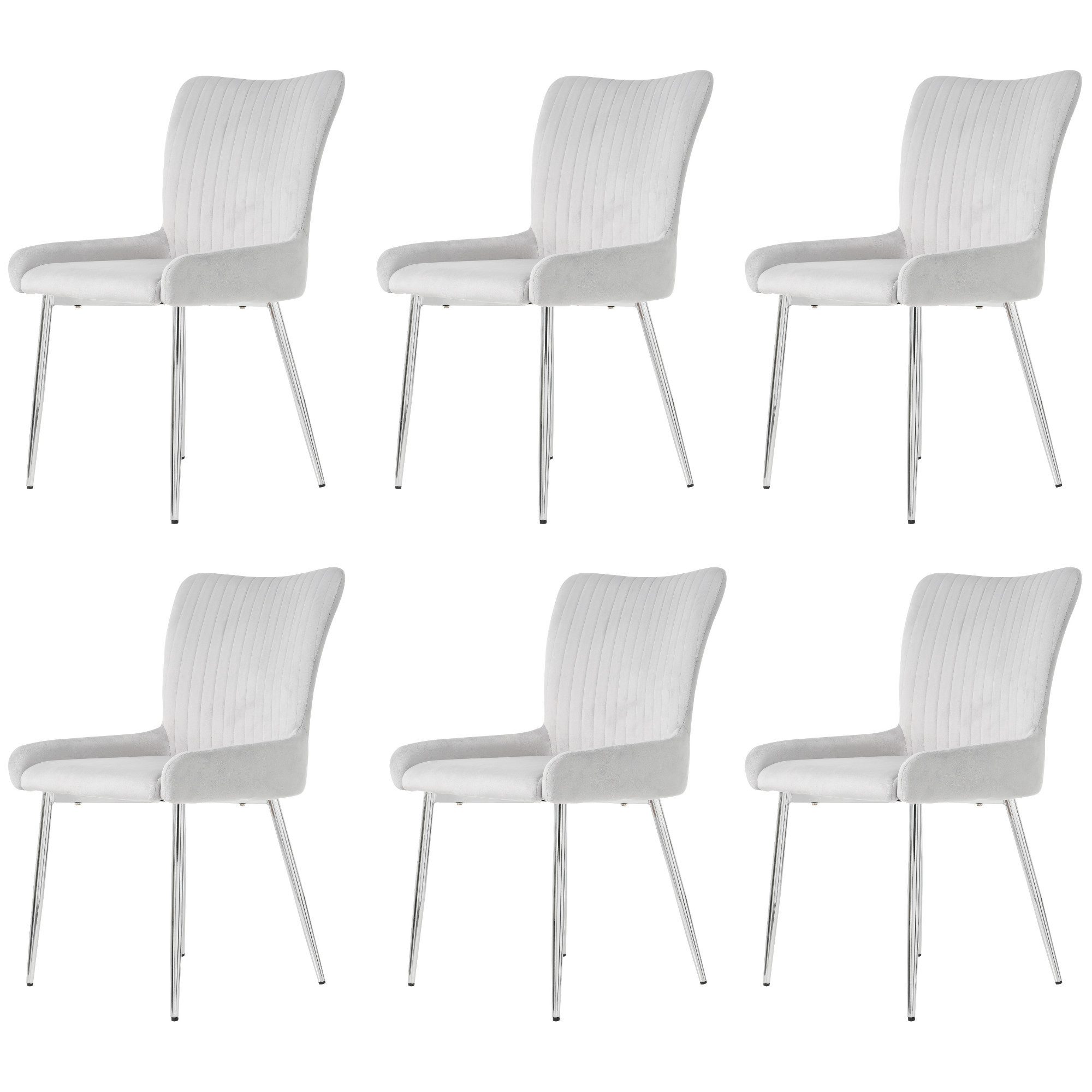 Flieks Esszimmerstuhl (Set, 6 St), 6er Set Polsterstühle Wohnzimmerstuhl mi günstig online kaufen