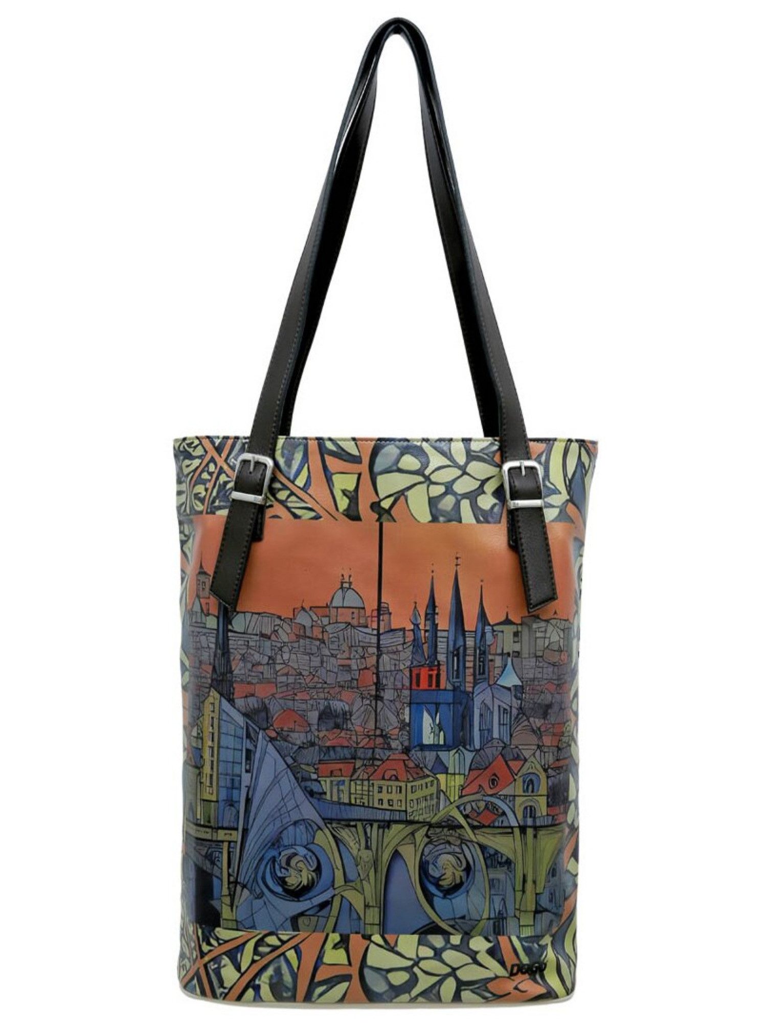 DOGO Umhängetasche Tall Bag Damen Schultertasche City Of Spires Damen, Handgefertigt
