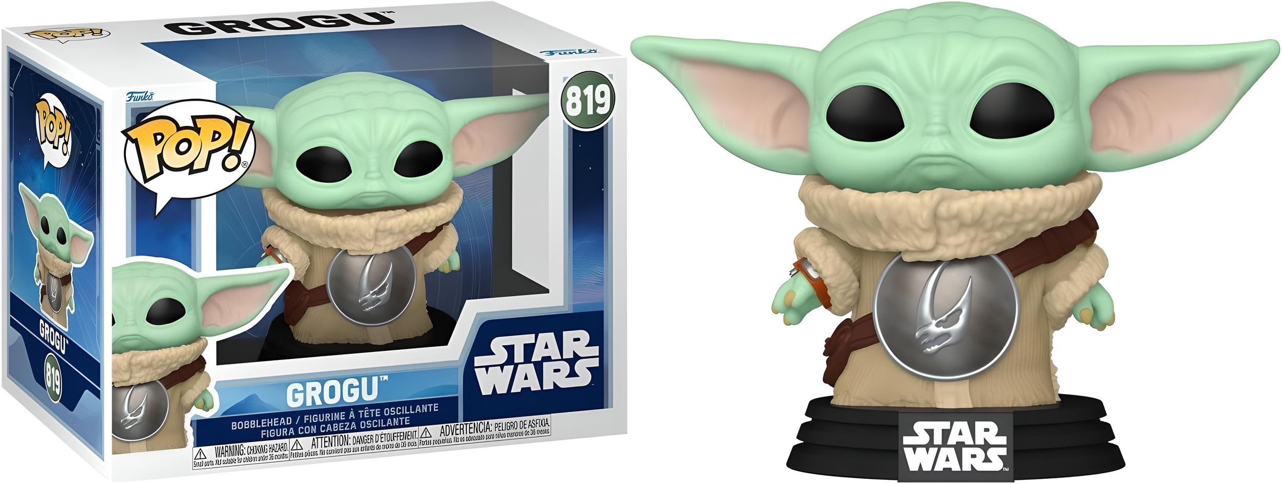 Funko Spielfigur POP Star Wars-Mandalorian & Grogu- Grogu Mudhorn – Bild 2 von 2