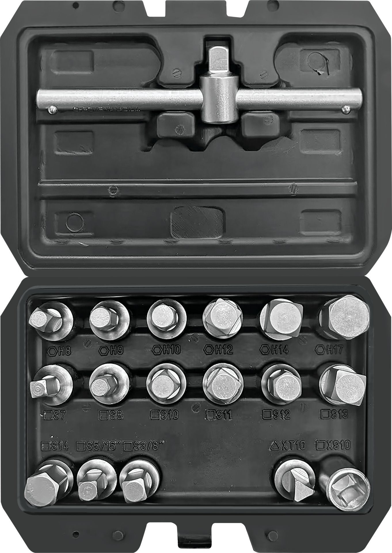 Yato Werkzeugset Schlüsselsatz für Ölablaßschrauben 3/8" 18-teilig