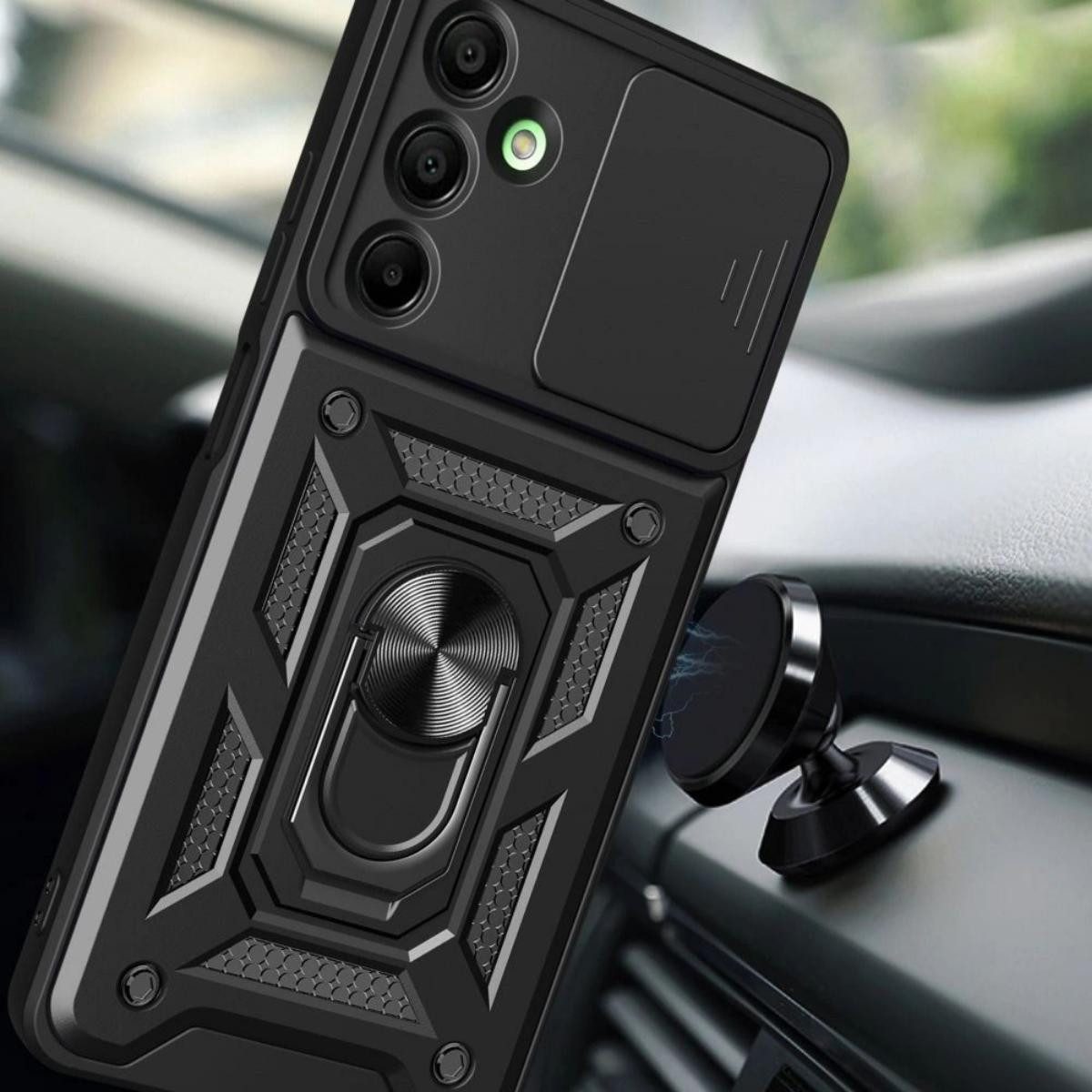 TECH PROTECT Handyhülle CamShield Pro mit Magnetfunktion Kompatibel mit Samsung Galaxy A17, Kameraschieber schützt Linse, Magnetfunktion ergänzt Alltag sicher