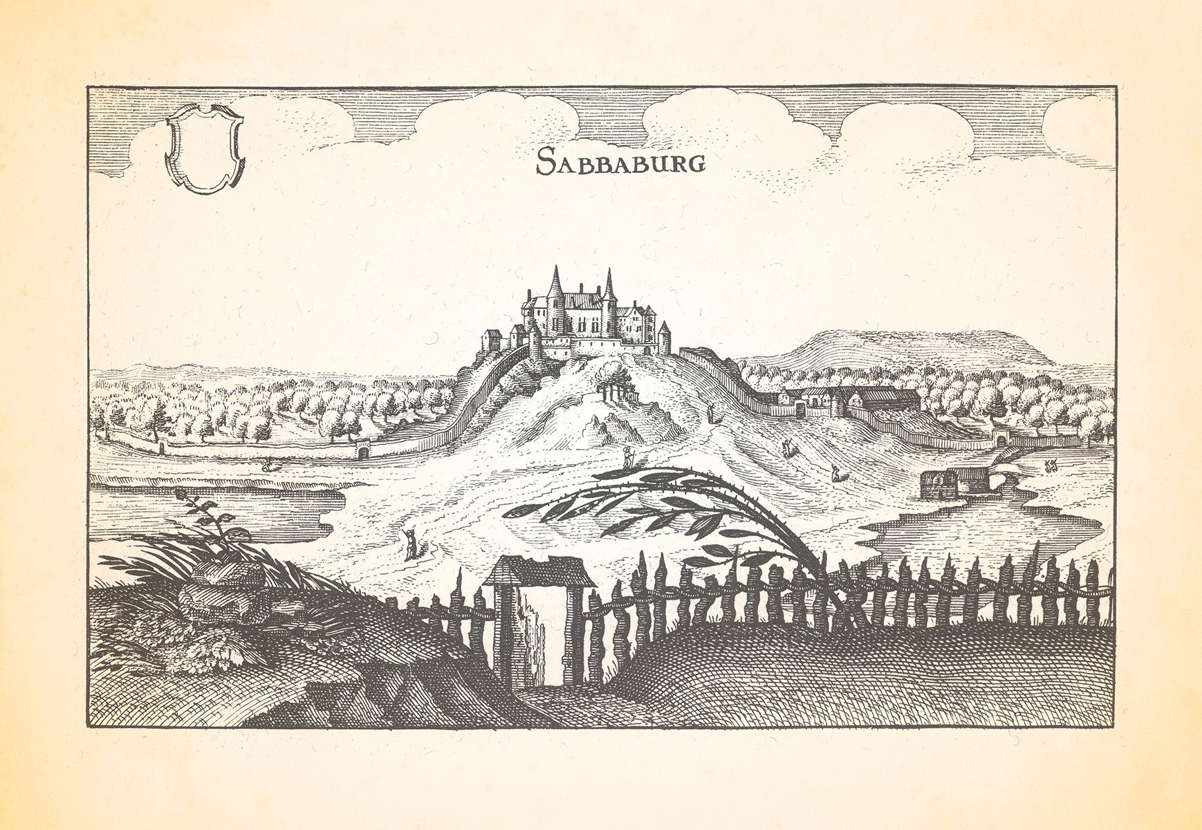Kunstdruck Sabbaburg Sababurg Zappenburg Dornröschenschloss Tierpark Sagaland Mer