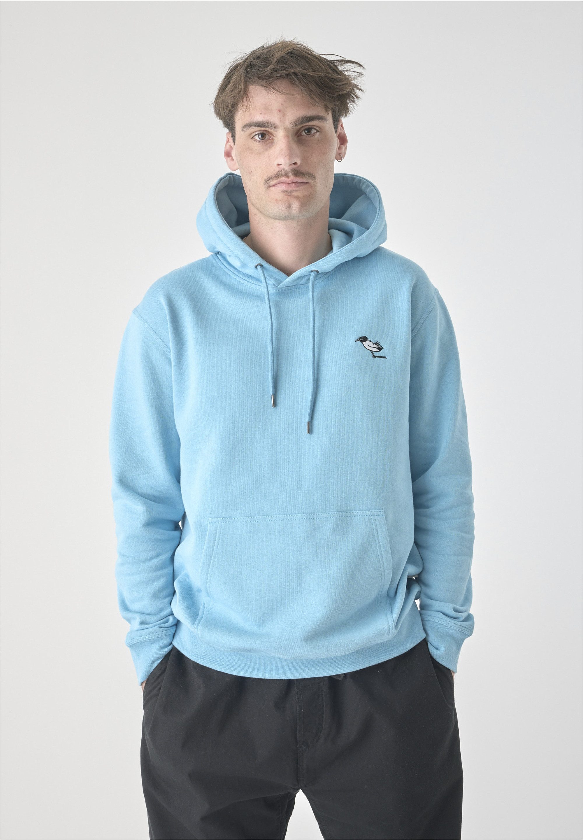 Cleptomanicx Kapuzensweatshirt Classic Hooded Storm Gull mit lockerem Schnitt