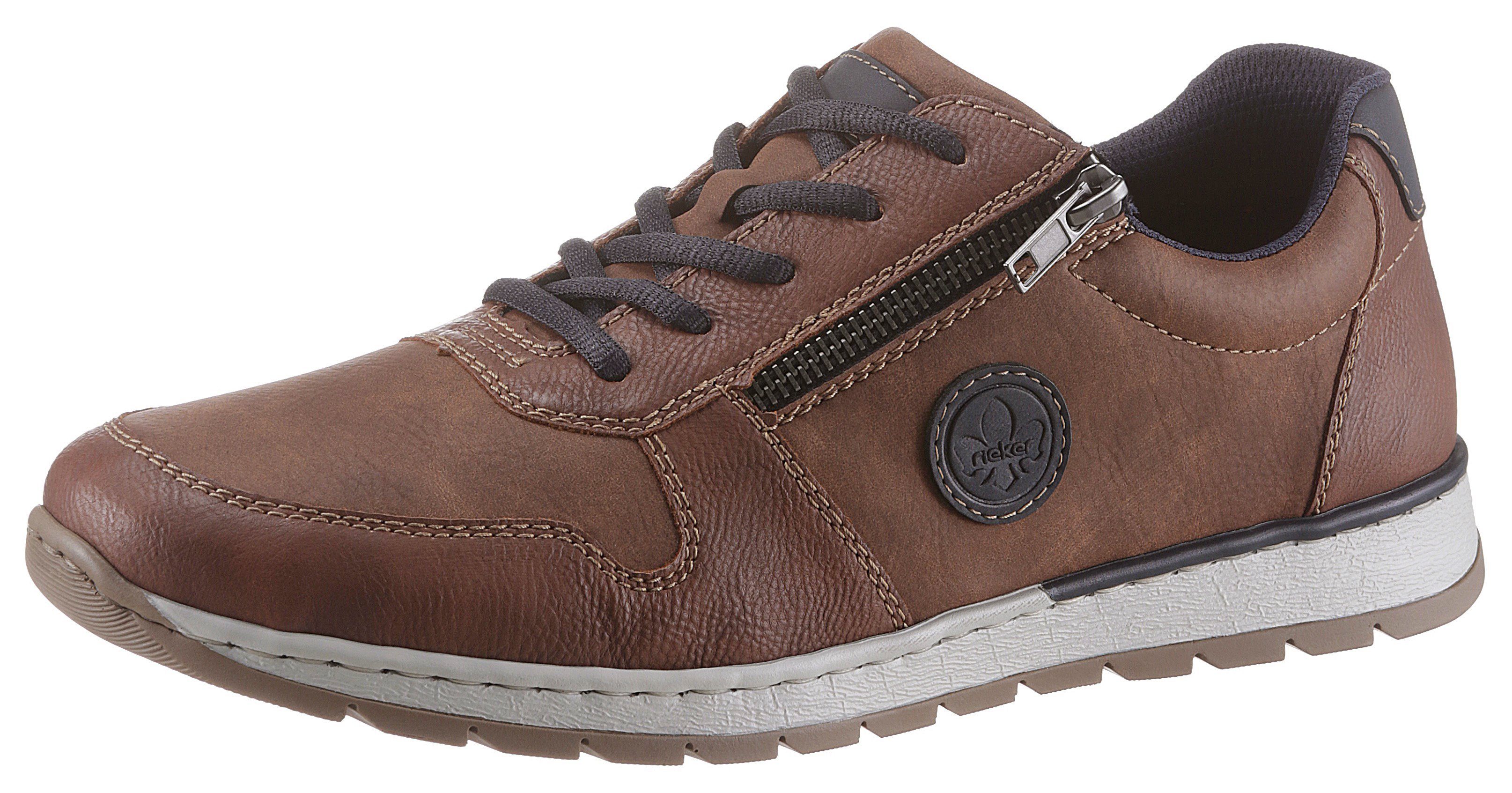 Rieker Schnürschuh mit seitlichem Reißverschluß, Freizeitschuh, Halbschuh, günstig online kaufen