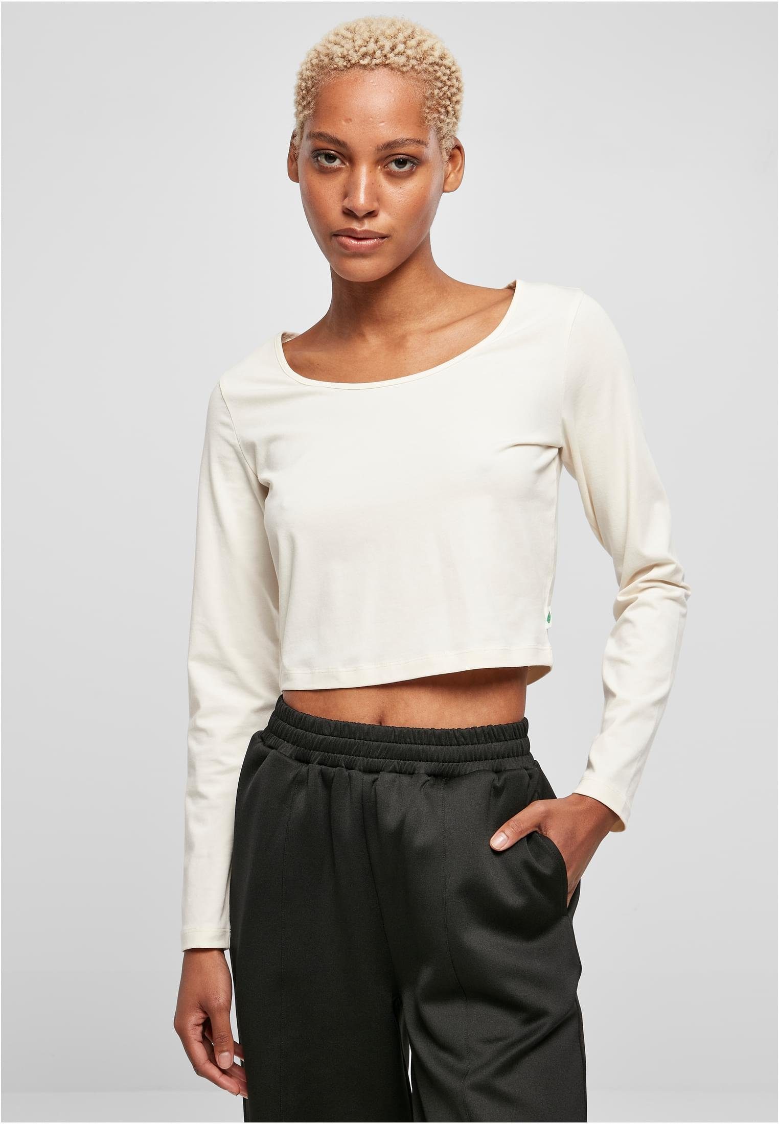 Longsleeve Ladies Organic Wide Neck Cropped Longsleeve Langarmshirt