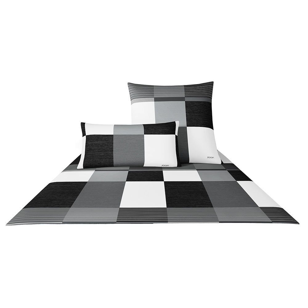 JOOP! Bettwäsche Plaza Squares, Mako Satin, günstig online kaufen
