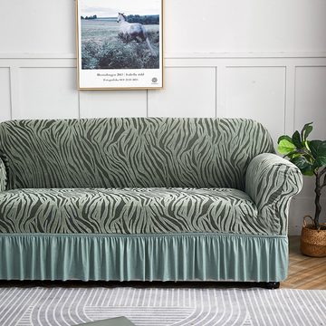 Sofahusse Stretch Sofa überzug 1/2/3/4 Sitzer, Super Elastisch Sofabezug, Coonoor, Mit Armlehnen Waschbarer, kratzfester rutschfest Sofa Cover