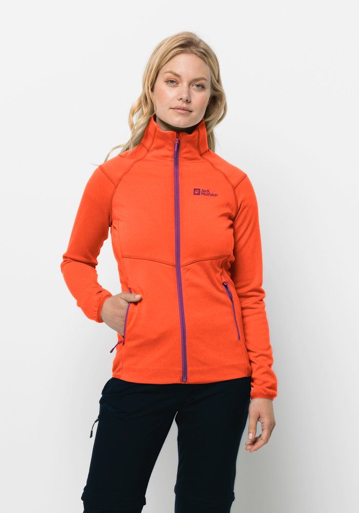 Jack Wolfskin Fleecejacke vibrant-orange FZ W FORTBERG