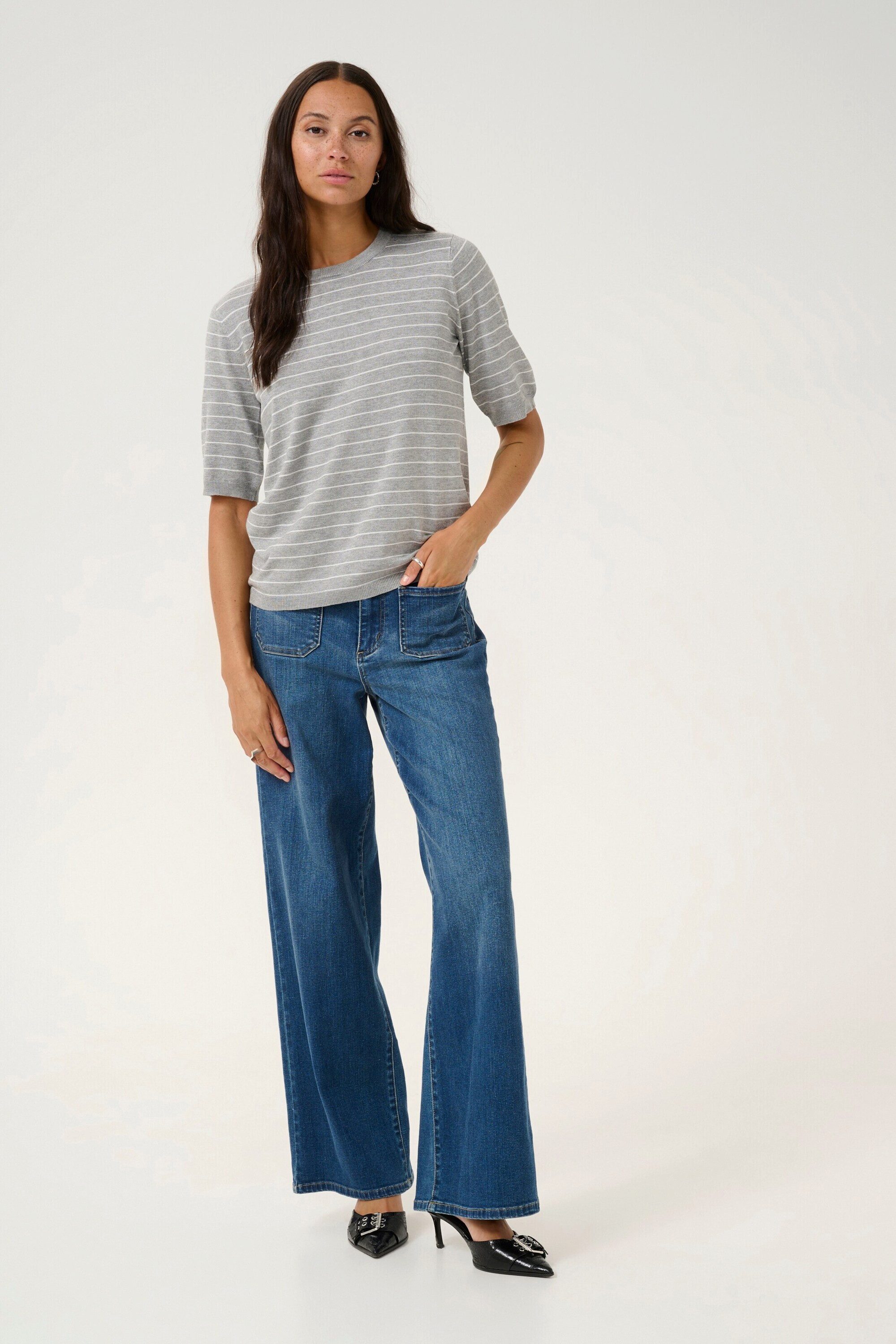 KAFFE Strickpullover KA Mala (1-tlg) Plain/ohne Details