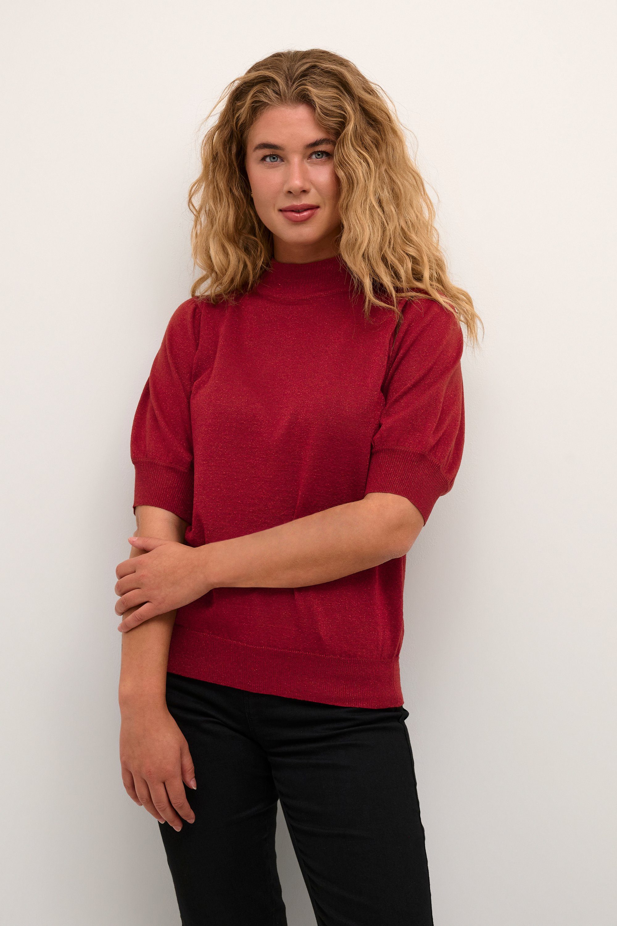 Tomato Turtleneck KAFFE Strickpullover KAregina Sun-Dried Pullover