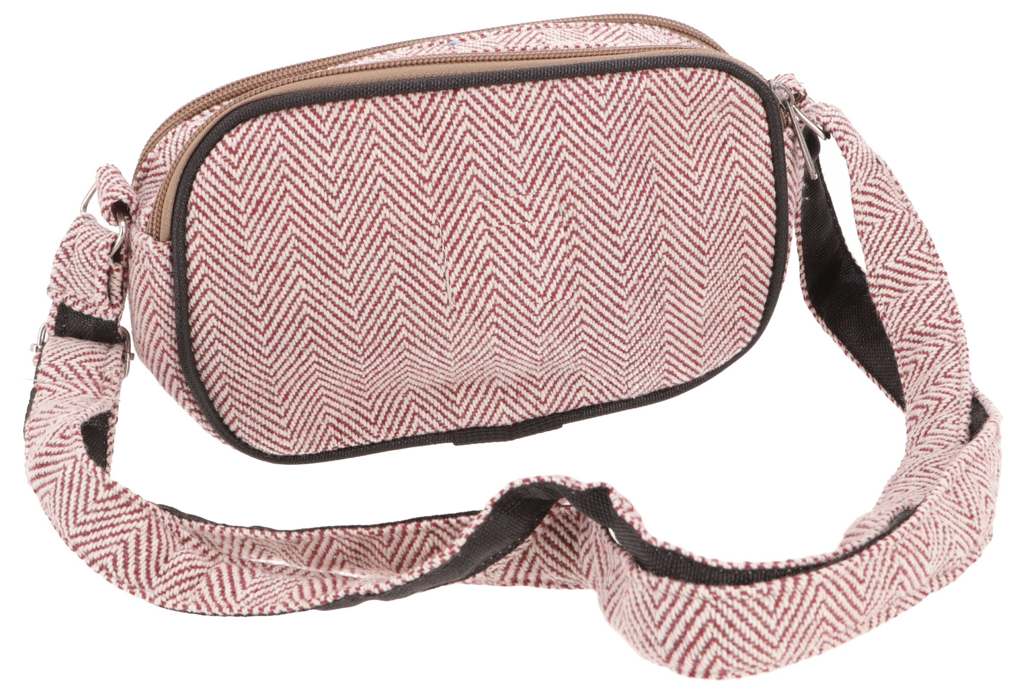 Guru-Shop Schultertasche Kleine Hanf Schultertasche, natürliche Nepal..