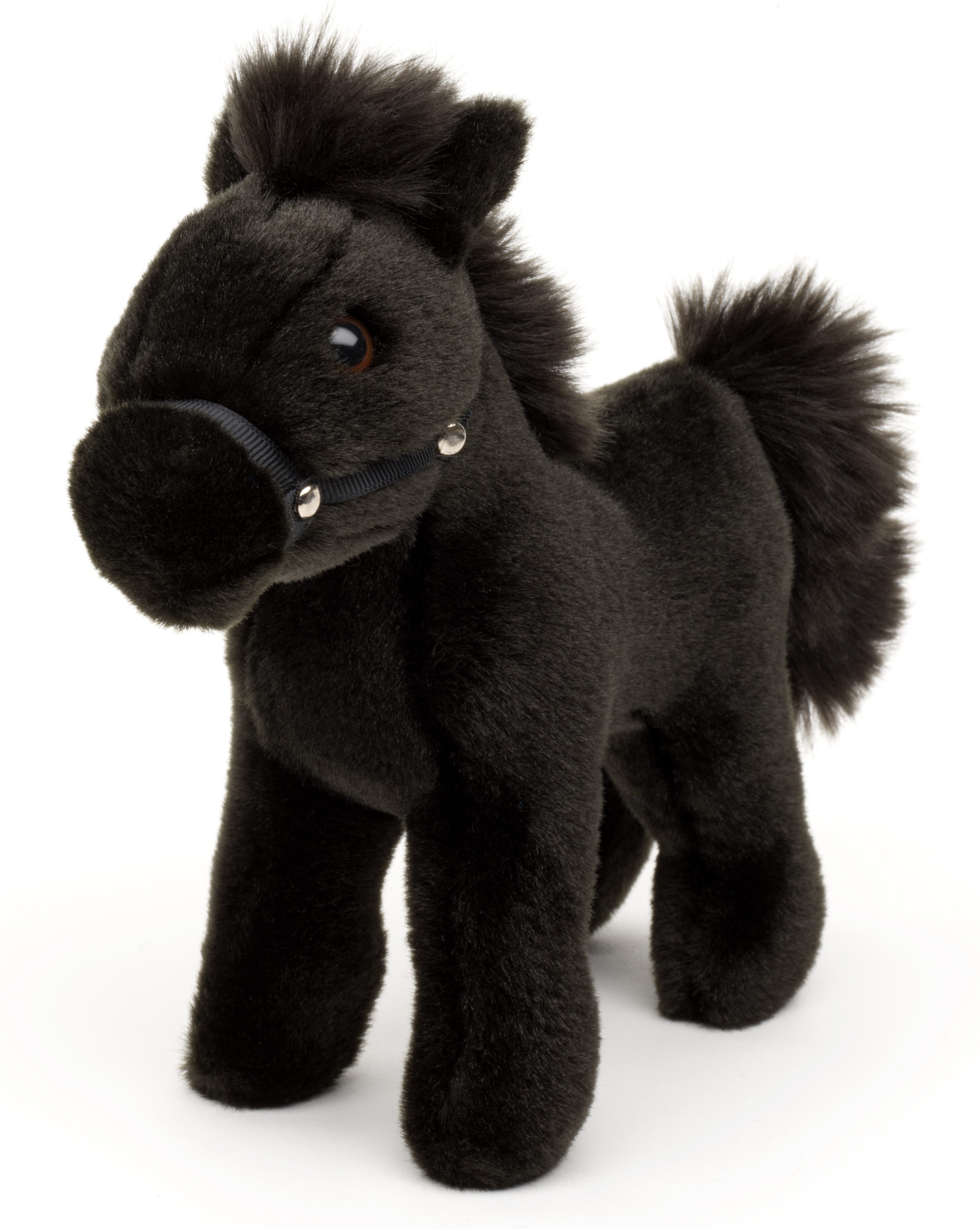 Uni-Toys Kuscheltier Pferd - mit/ohne Sattel und Steigbügel - 23 cm - Plüsch, Plüschtier, zu 100 % recyceltes Füllmaterial