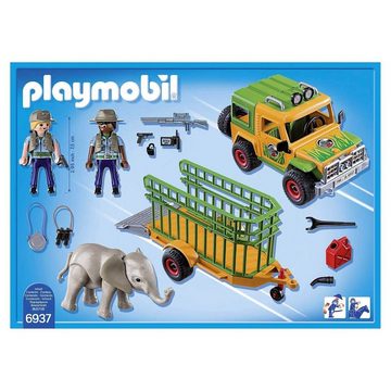 Playmobil® Spielwelt PLAYMOBIL® 6937 - Wild Life - Spielset, Rangergeländewagen mit Anhä