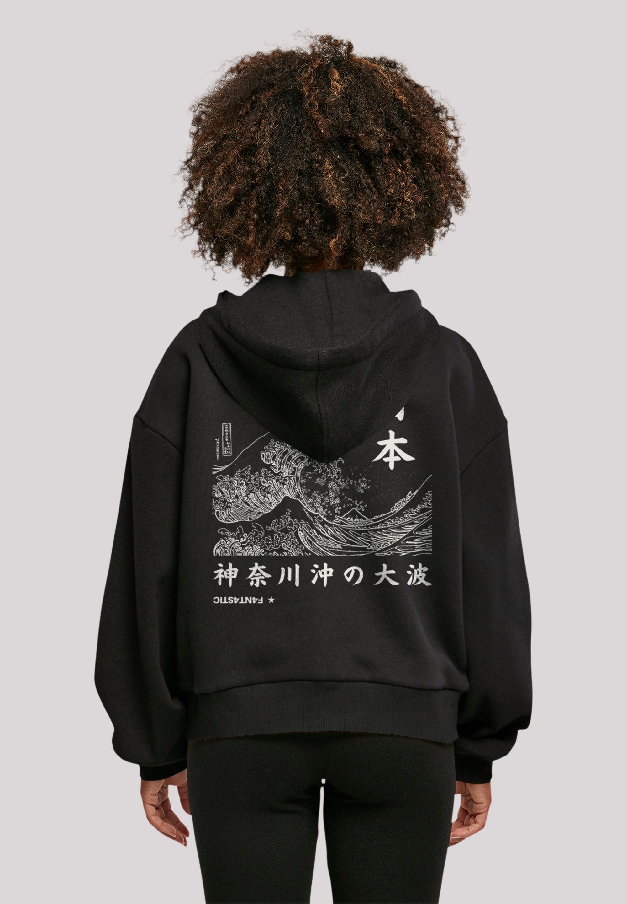 F4NT4STIC T-Shirt Kanagawa Welle Print, Fällt weit aus, bitte eine Größe  kleiner bestellen