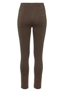 LASCANA Leggings mit glitzerndem Hahnentritt Muster