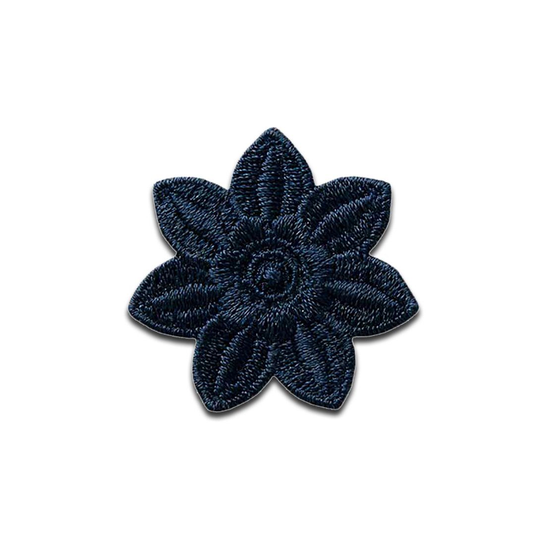 Mono-Quick Aufnäher Bügelbild, Aufbügler, Applikationen, Patches, Flicken, zum aufbügeln, Polyester, Blume Blüte Pflanze - Größe: 3,1 x 3,3 cm