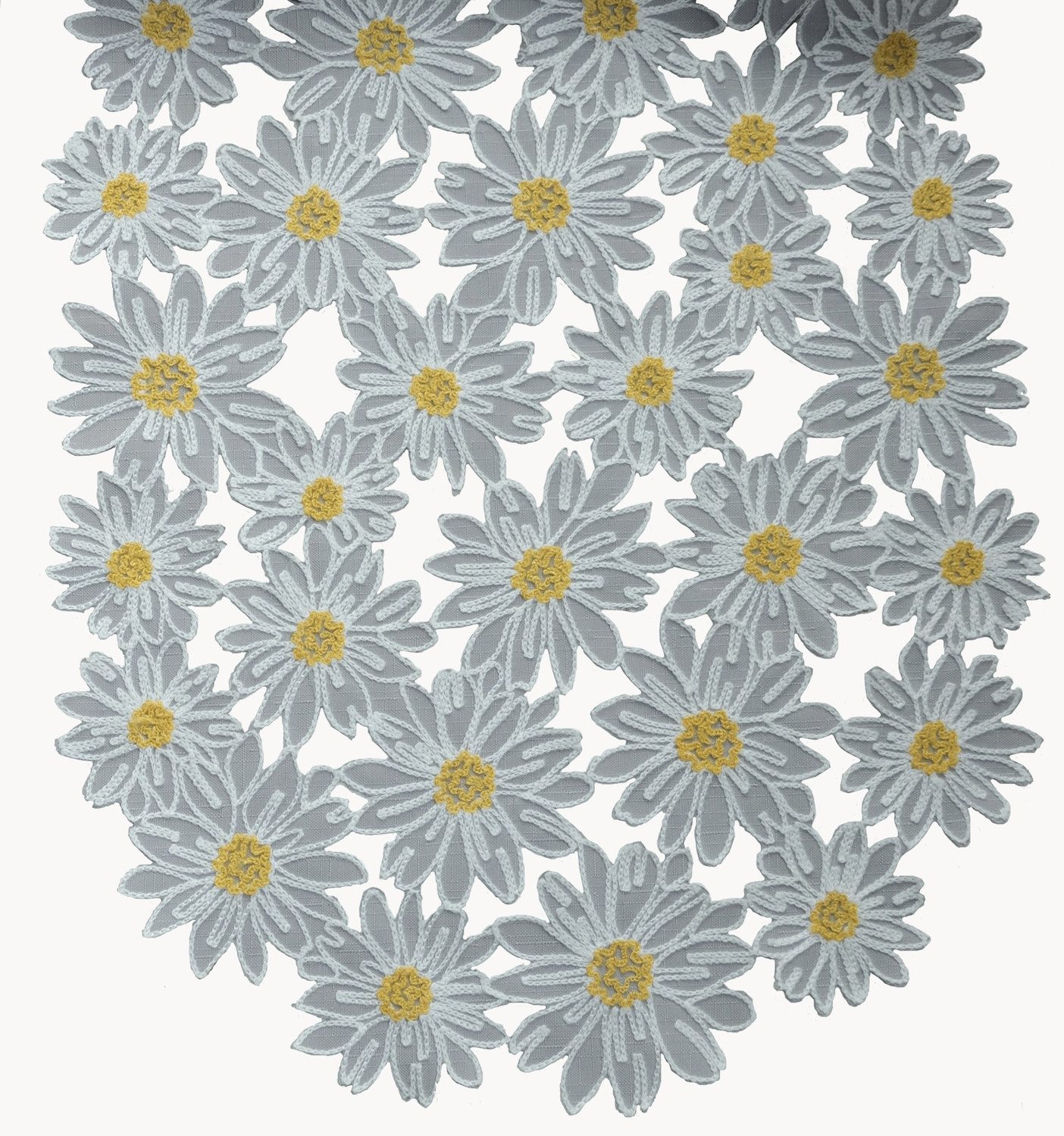 texpot Tischdecke Stickerei Gänseblümchen Blüten Frühling Sommer (1-tlg) günstig online kaufen
