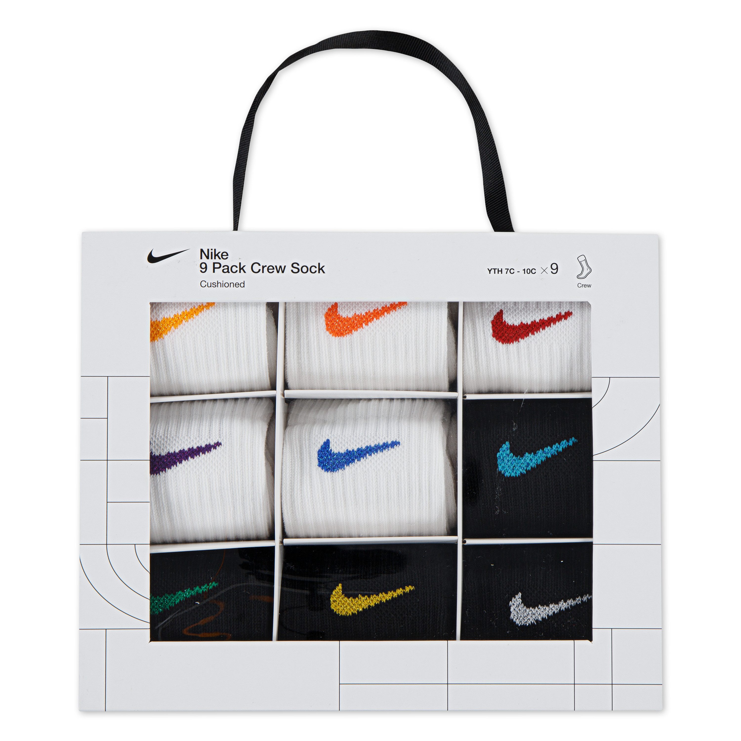 Nike Sportswear Socken NHN HOLIDAY 9PK CREW BOX SET (9-Paar) für Children, mit elastischem Bund, für den täglichen Gebrauch