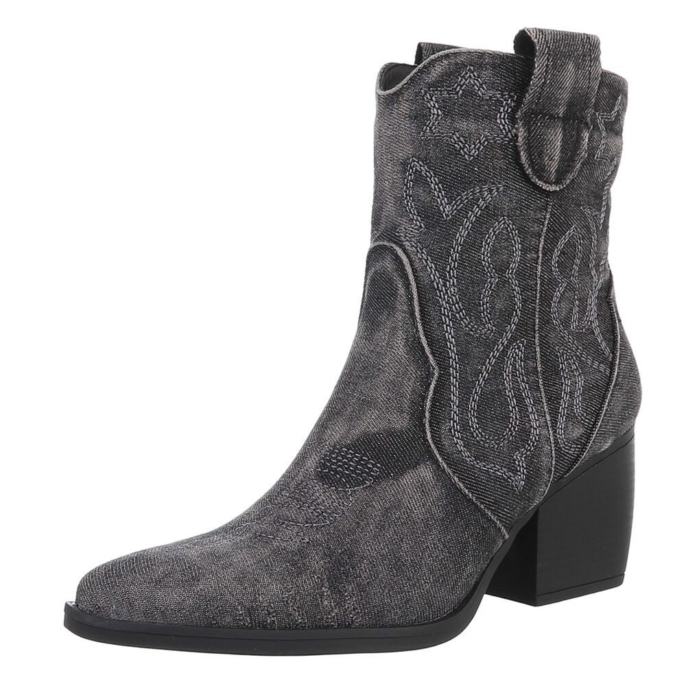 Ital-Design Damen Cowboyboots Western Westernstiefelette (88843780) Blockab günstig online kaufen