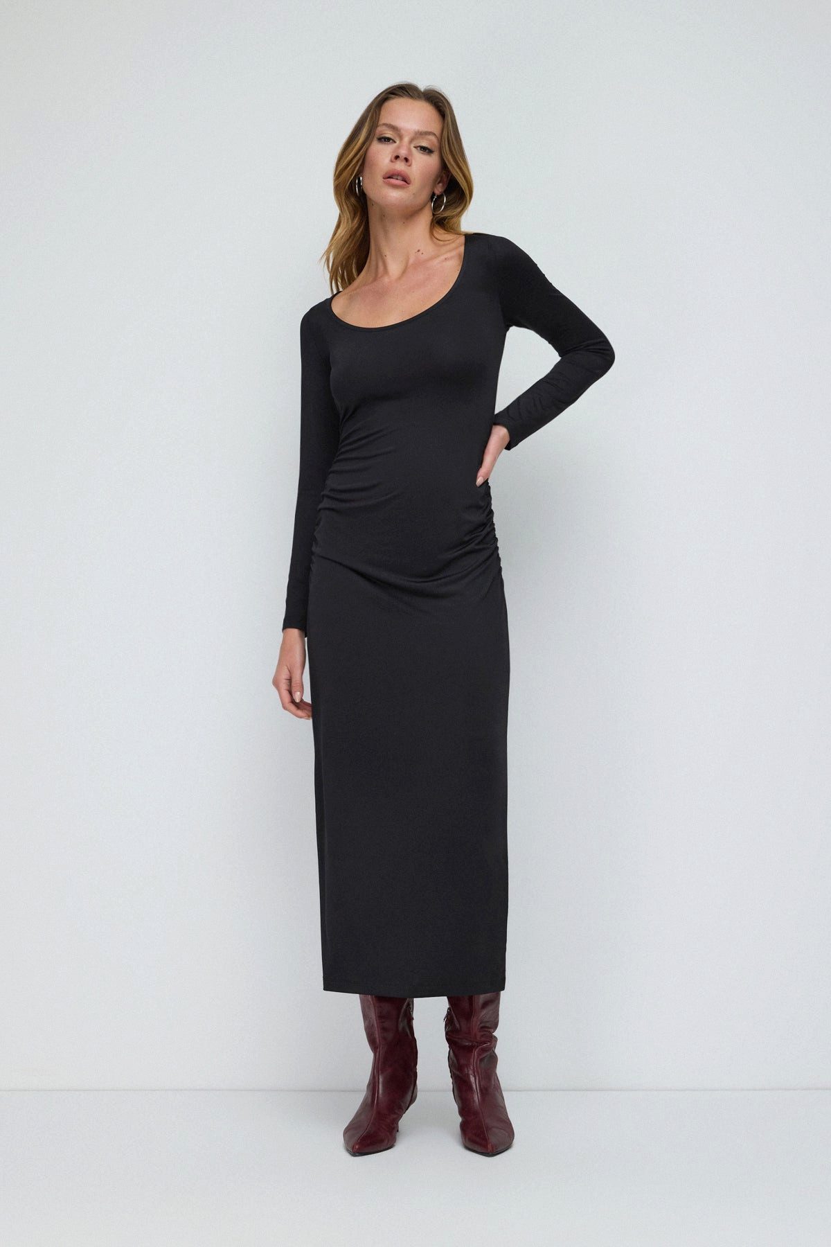 No Matter What Maxikleid Langes Kleid mit gerafften Seitendetails