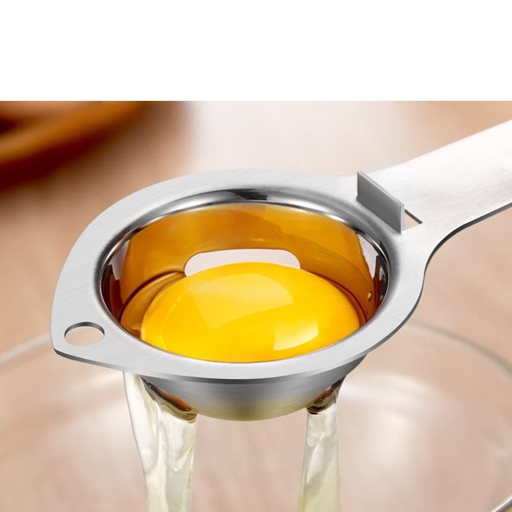 Edelstahl Handle Eiertrenner mit Jormftte Eigelb Filter Separator