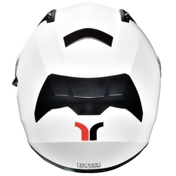 rueger-helmets Motorradhelm rueger RT-826 Motorrad-Helm Integralhelm Fullface Helm Pinlock Sonnenvisier ECE Damen und HerrenRT-826 Weiß XL