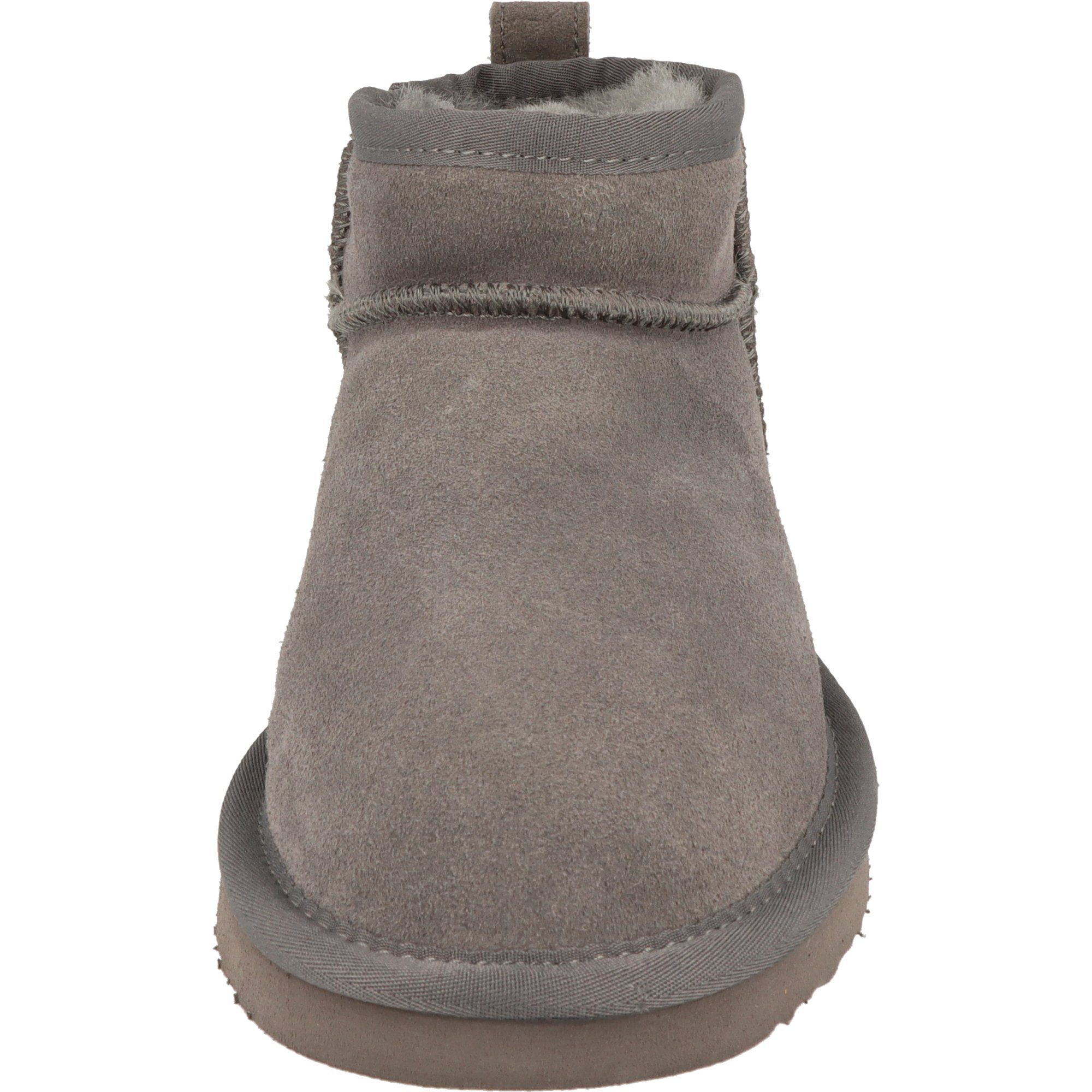 gefüttert mind. of Leder Dk.Grey 264-718 Winterboots Winter Damen Wärmend Low-Cut Schuhe piece