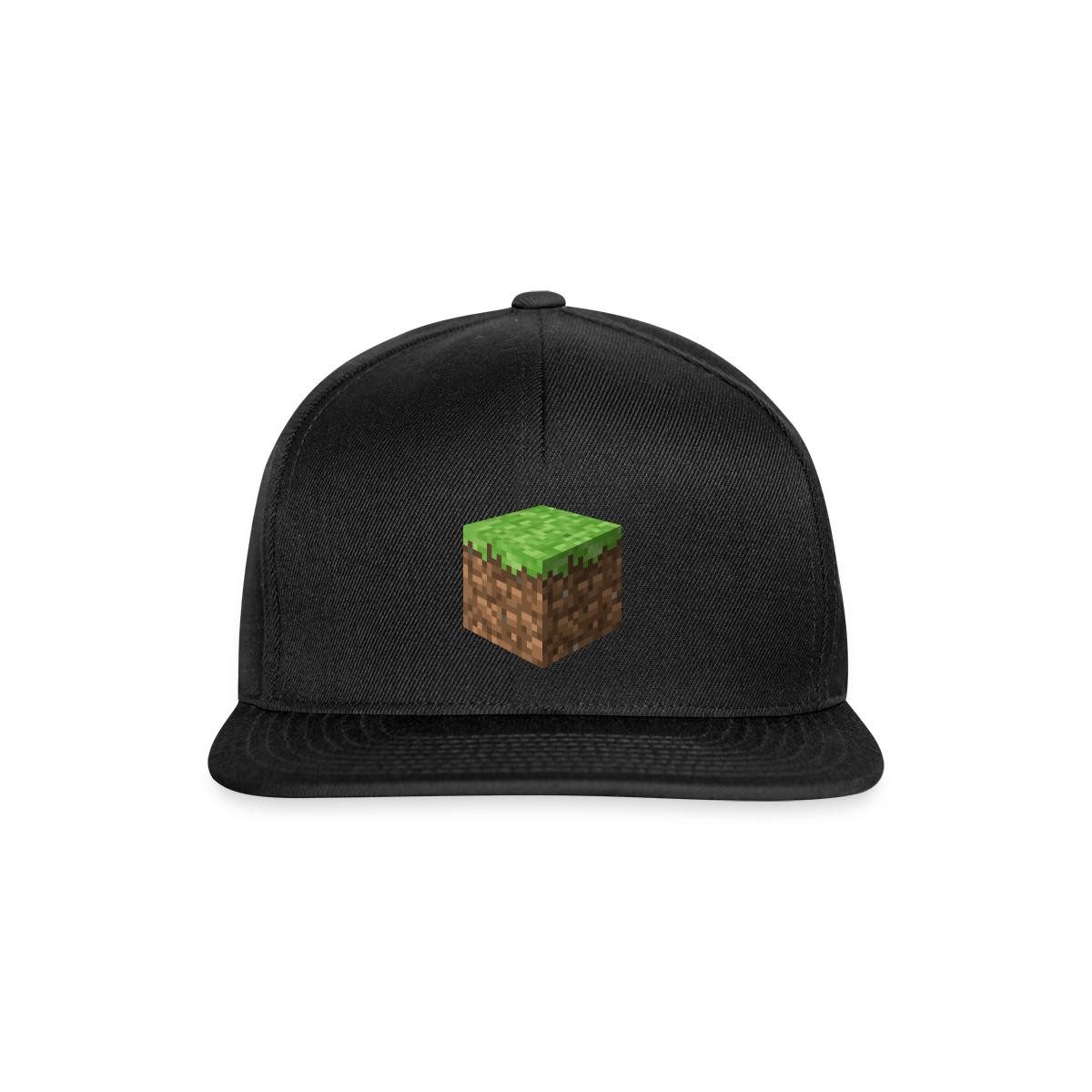 Snapback Cap Pixel Grasblock Snapback Cap